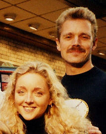 Jane Krakowski and John Schneider on Shubert Alley