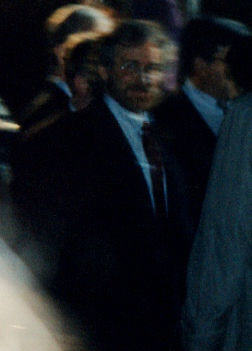 Steven Spielberg, legendary filmmaker, in Krakow, Poland,<br>at the premiere of <i>Schindler's List</i>