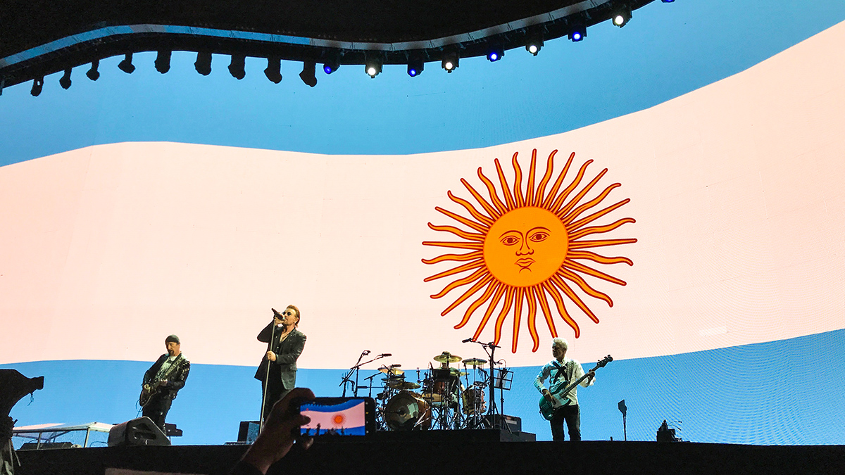 U2 in Buenos Aires Joshua Tree Tour 2017