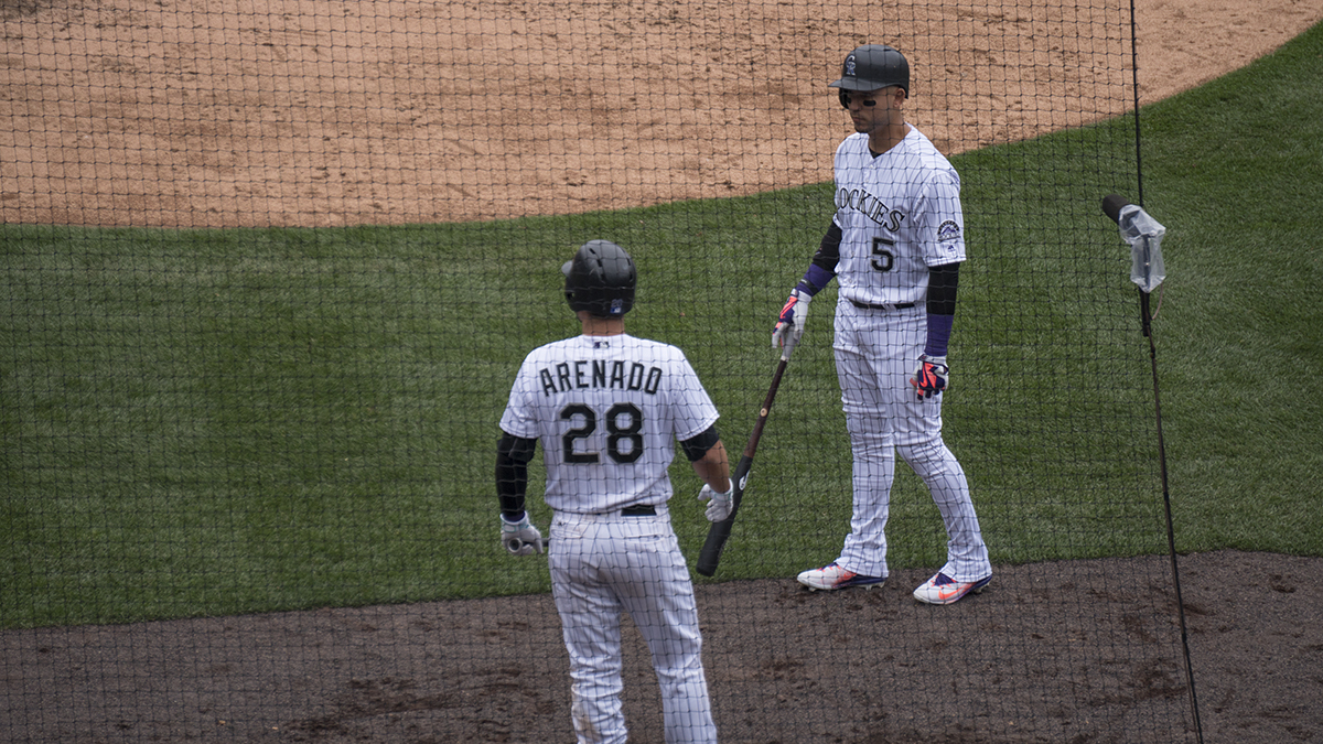 Nolan Arenado and Carlos Gonzalez on deck