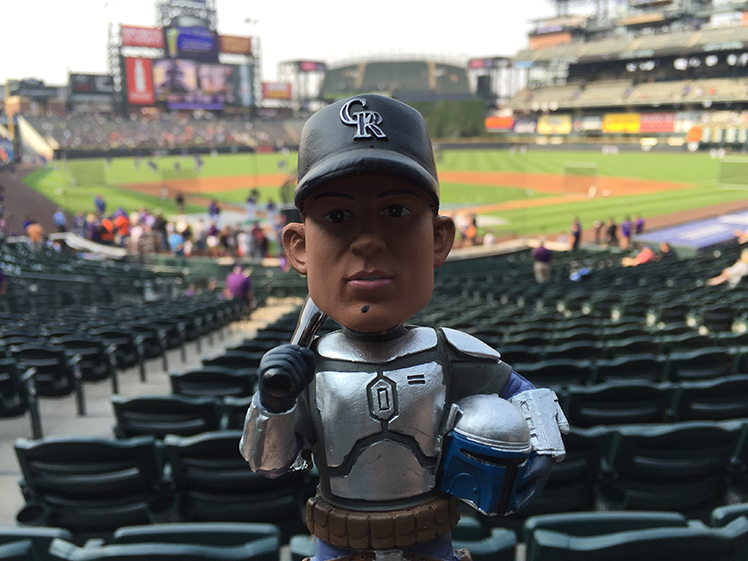 Cargo Fett Bobblehead: Star Wars Night at Coors Field