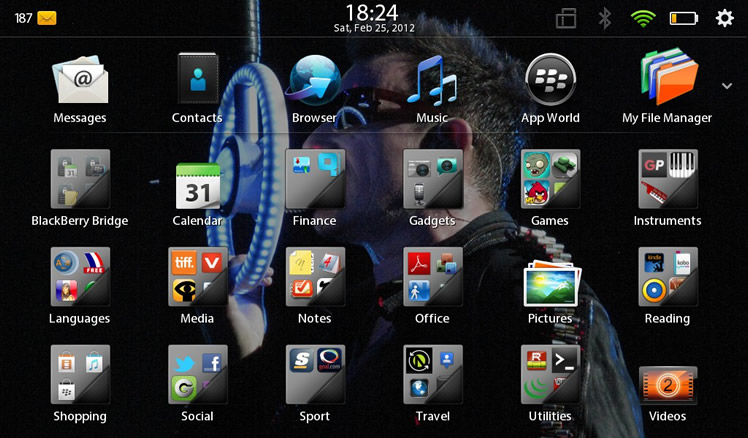 BlackBerry PlayBook OS 2 Desktop
